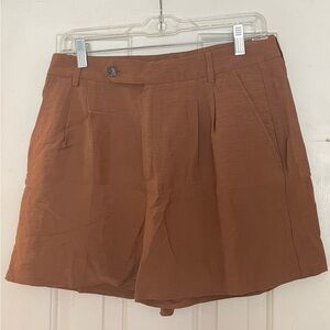Banana Republic Brown Bermuda Shorts Tailored Cotton Blend